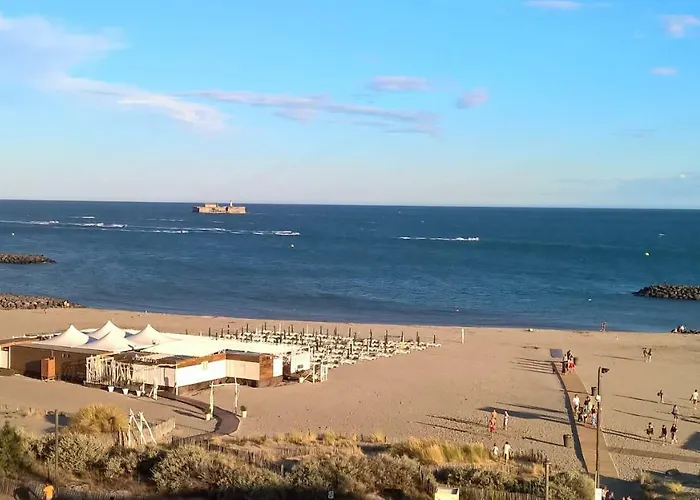 58 M 2 En 1 Ere Ligne ,vue Panoramique ,2 Terrasses Dont Couverte Le Sunset Apartament Agde